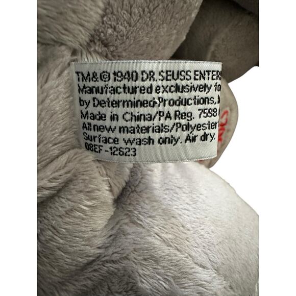 Horton Hears a Who Dr Seuss Plush Macy's 2008 Stuffed Elephant With Book - Picture 9 of 10